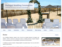 Tablet Screenshot of portugalweddingceremonies.com